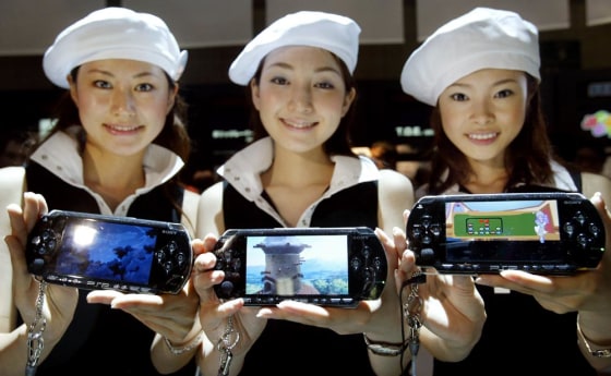 Sony's campaign girls show off the compa
