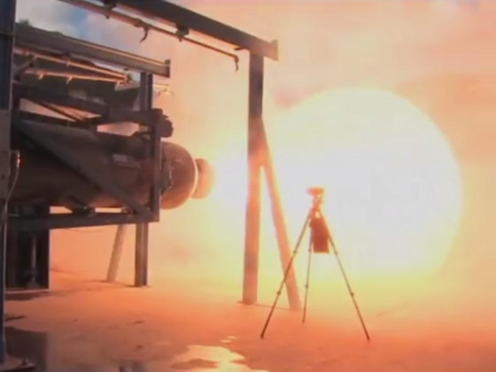 Image: Rocket firing