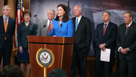 Image: Republican Senators Discuss Unemployment And Military Pension Cuts