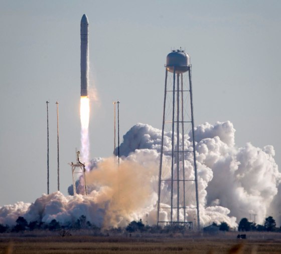 Image: An Orbital Sciences Corporation Antares rocket launches from Pad-0A at Wallops Island, Virginia