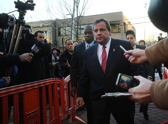 Image: Gov. Chris Christie Addresses The Fort Lee George Washington Bridge Scandal