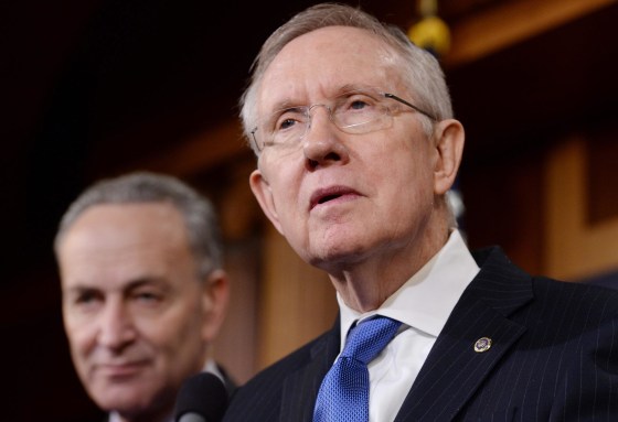 Image: US Senate Democratic leadership hold a news conference