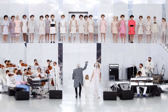 Image: German fashion designer Karl Lagerfeld