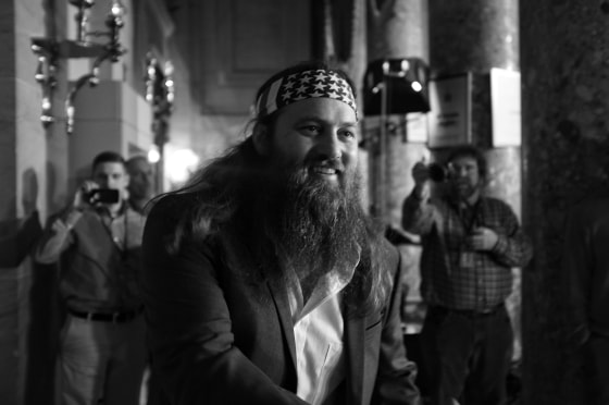 Willie Robertson arriving as a special guest for Tuesday's State of the Union Address