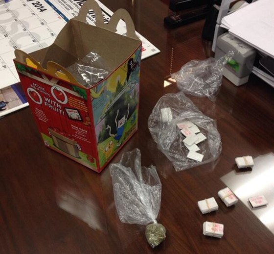 Image: Evidence photo of heroin that police say was sold in a McDonald's Happy Meal