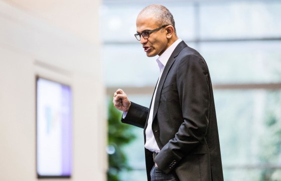 Satya Nadella, executive vice president of Microsoft's Cloud and Enterprise group, is seen in this undated Microsoft handout photograph released on February 4, 2014. Microsoft Corp named Nadella as its next chief executive officer on Tuesday, ending a longer-than-expected search for a new leader after Steve Ballmer announced his intention to retire in August. Nadella is only the third CEO in Microsoft's 39-year history, following co-founder Bill Gates and Ballmer.