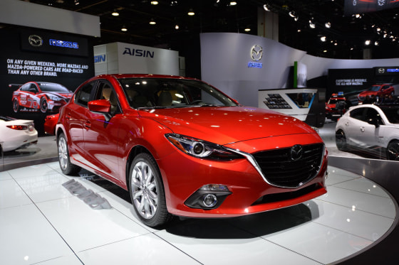 The 2014 Mazda 3 sedan at the North American International Auto Show in Detroit. Mazda and Subaru are stealing a lot of thunder from the bigger automakers.