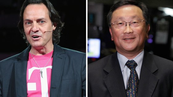 T-Mobile CEO John Legere and BlackBerry CEO John Chen are at odds over T-Mobile's latest promotion, which offers BlackBerry users incentives to switch to iPhone.
