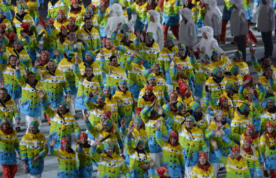 Image: OLY-2014-OPENING-CEREMONY-DELEGATION
