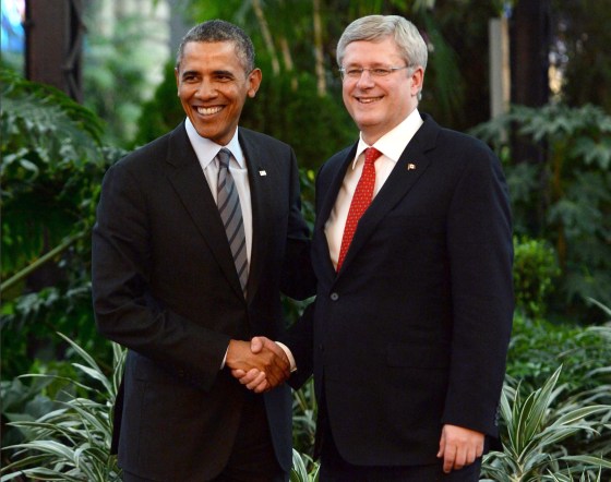 Image: Stephen Harper, Barack Obama