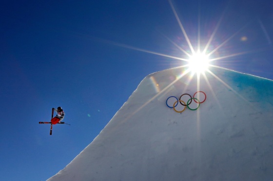 Gus Kenworthy of the United States competes in the Freestyle Skiing Men's Ski Slopestyle Finals during day six of the Sochi 2014 Winter Olympics at Rosa Khutor Extreme Park on Feb. 13, 2014 in Sochi, Russia.