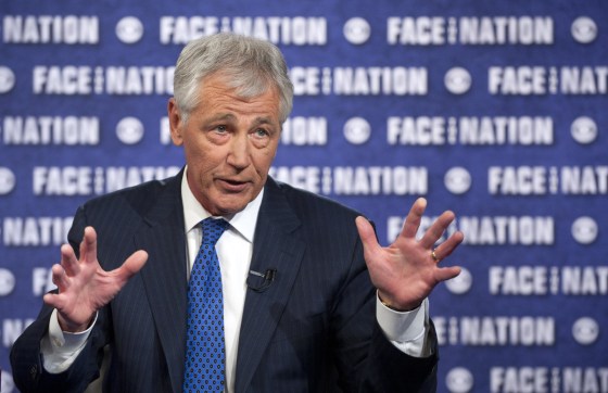 Image: Chuck Hagel Appears On \"Face the Nation\"