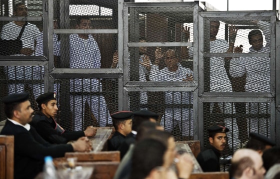 Image: EGYPT-POLITICS-UNREST-MEDIA-TRIAL-JAZEERA