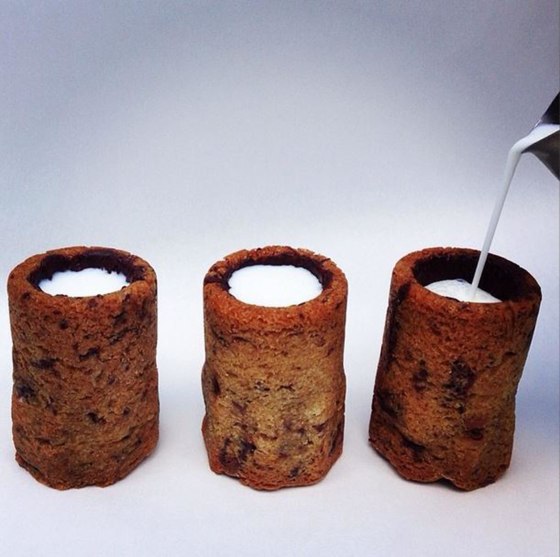 Chocolate Chip Cookie Milk Shots by Chef Dominique Ansel.