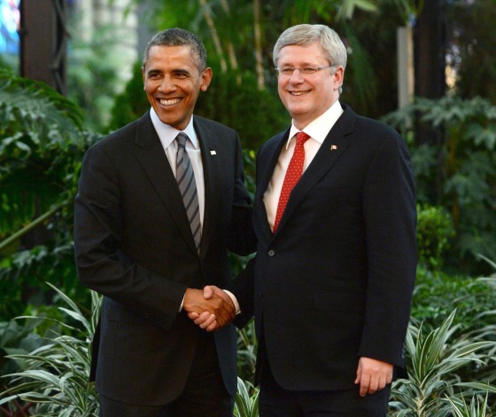 Image: Stephen Harper, Barack Obama