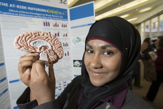 Brookings High School senior Zarin Rahman, 17, won $25,000 at the Intel Science Talent Search this week for her work on how computer and phone use are related to sleep quality, alertness and academic performance in kids in middle school and high school.