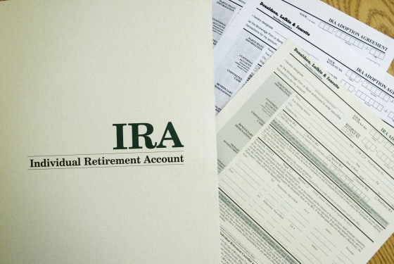 Image: An Individual Retirement Account application form
