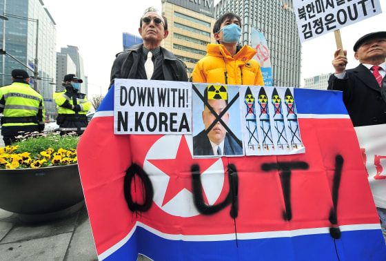 Image: SKOREA-NKOREA-PROTEST