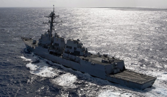 Image: USS Kidd deployed in search for missing MH370