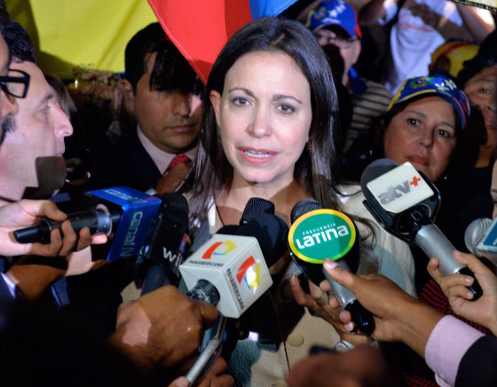 Image: PERU-VENEZUELA-MACHADO