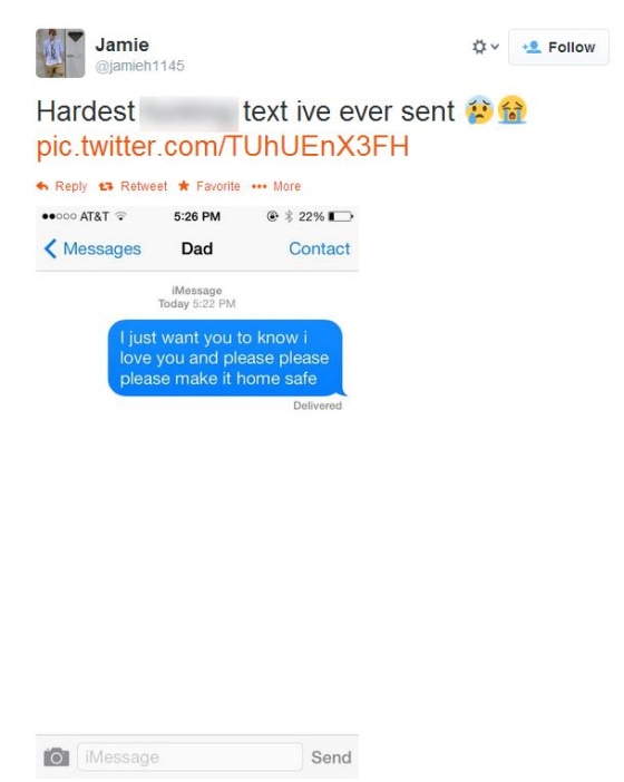 Jamie Hayes, 16, said he heard about the shooting on Twitter.