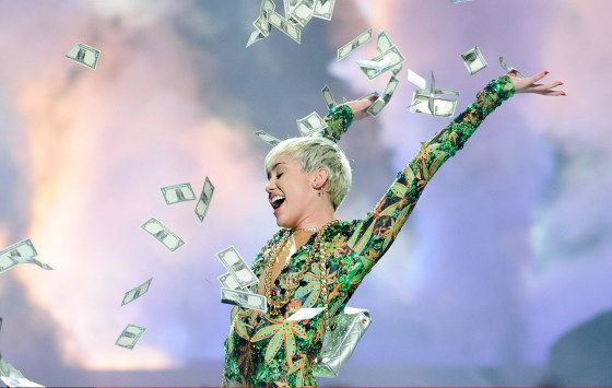 Image: Miley Cyrus And Icona Pop In Concert - New Orleans, LA