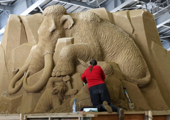 Image: Sand Sculptures Of Russia Exhibited In Tottori