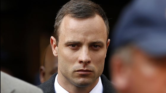 Image: Pistorius leaves after attending his trial at the high court in Pretoria