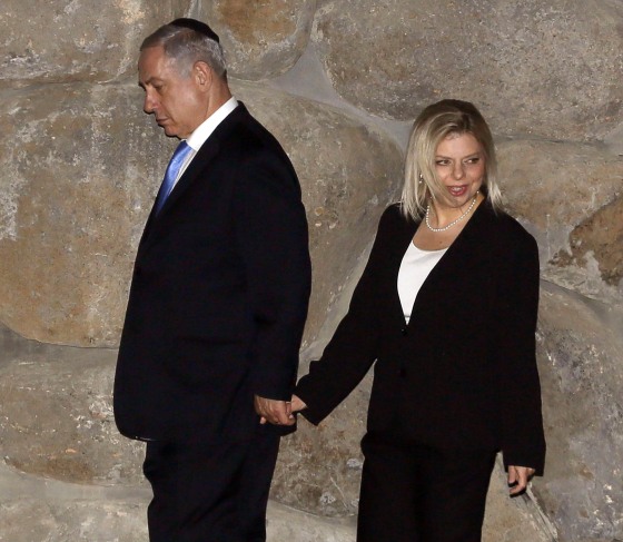 Image: Israeli Prime Minister Benjamin Netanyahu and his wife Sara
