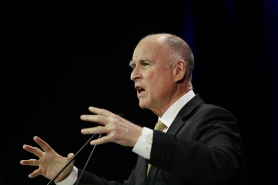 Image: Jerry Brown on March 8