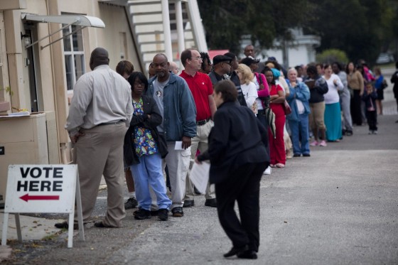 Image: U.S. Citizens Head To The Polls To Vote In Presidential Election