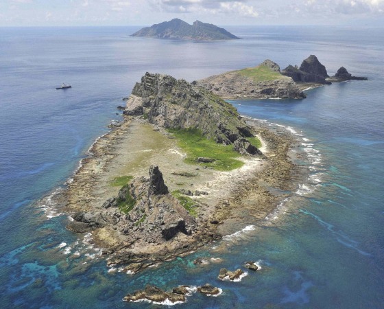 A group of disputed islands known as Senkaku in Japan and Diaoyu in China in the East China Sea.