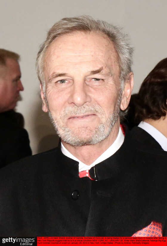 Image: (FILE) Mark Shand, Brother Of The Duchess of Cornwall, Suffers Serious Head Injury