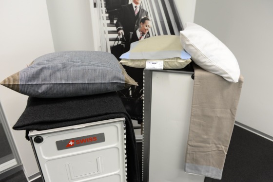 Image: Swiss International Air Lines pillows