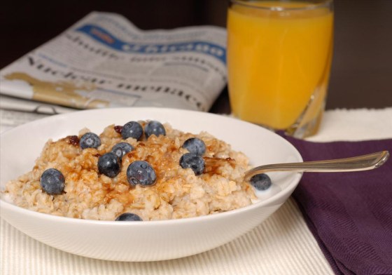 American workers fuel up on oatmeal during the week.