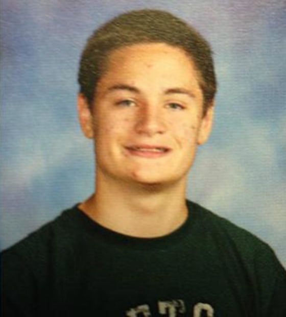 Image: Christopher Plaskon, pictured above in the 2012-2013 Jonathan Law High School yearbook, is accused of fatally stabbing classmate Maren Sanchez in the school stairwell last Friday.