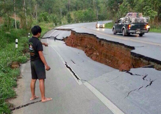 Image: earthquake in Phan district of Chiang Rai province, northern Thailand,