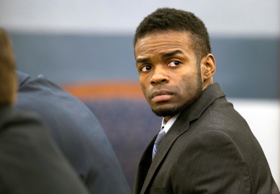 Image: Jason Omar Griffith, the man accused of killing dancer Debora Flores Narvaez, appears in court during jury selection