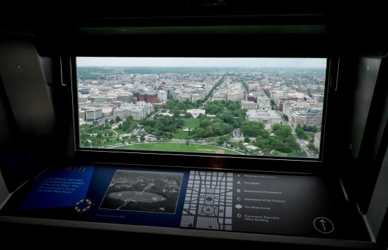 Image: National Parks Service Holds Media Preview Tour Of Washington Monument Prior To Its Reopening