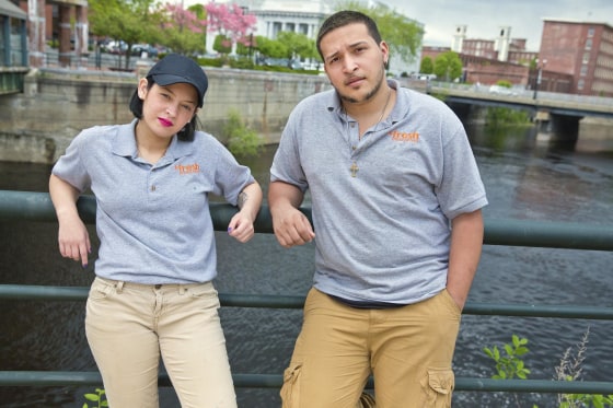 Image: Luis Mateo and Kasandra Vega, both high school dropouts