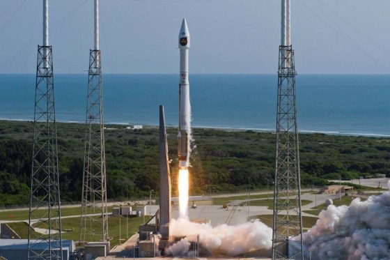 A United Launch Alliance Atlas 5 rocket carrying a payload for the National Reconnaissance Office lifts off from Space Launch Complex 41 at Cape Canaveral Air Force Station in Florida on Thursday.