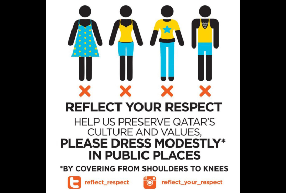 CBC News on X: 'Leggings are not pants': Qatar launches modesty campaign  aimed at tourists   / X