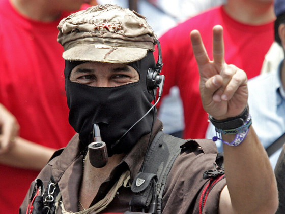 Image: MEXICO-REBELS-ZAPATISTAS-MARCOS