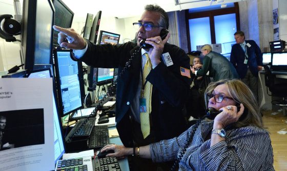 Stocks closed higher on Thursday, pushing the S&P 500 to an all-time high, as Wall Street bet the U.S. economy would rebound from its first contraction in three years.