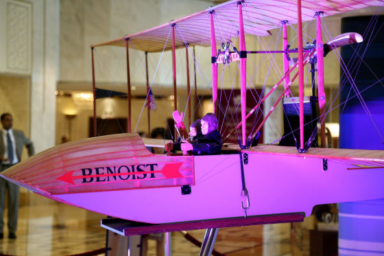 Image: model of the aircraft that made the historic trip