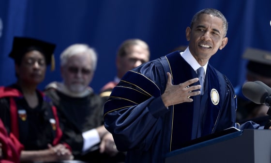 Barack Obama gives speech at UCI commencement ceremony