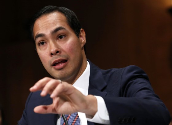 Image: Castro, nominee to be secretary of Housing and Urban Development, testifies before the Senate Banking Committee hearing on Capitol Hill in Washington