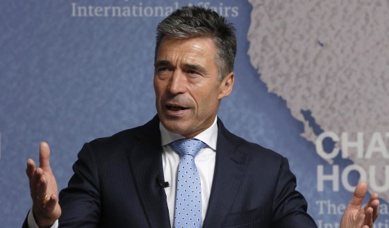 Image: NATO Secretary General Anders Fogh Rasmussen speaks at Chatham House in London