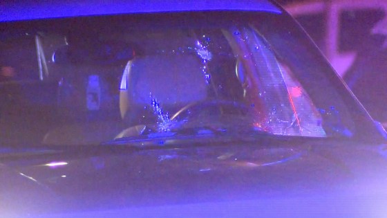 Image: Police were conducting car-by-car searches at a Colorado music venue early Friday after three people were shot following a rap concert