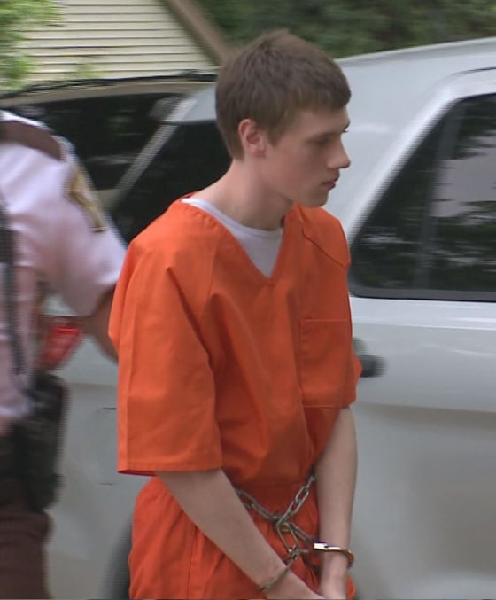Image: John LaDue arrives at Waseca County Courthouse on June 18.